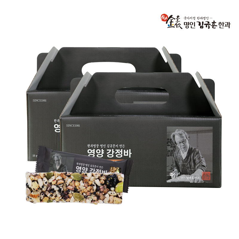 [식품명인 김규흔] 영양 강정바 30개X2박스 (총 60개)
