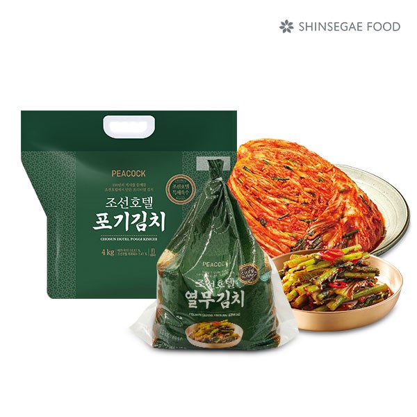 피코크 조선호텔 포기김치 4kg + 열무김치 1.5kg + 남도식김치 1.9kg