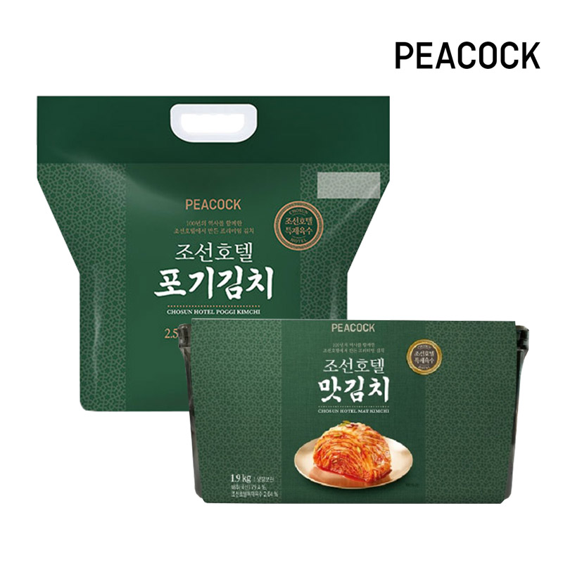 피코크 조선호텔 포기김치 2.5kg + 맛 김치 1.9kg (총 4.4kg)