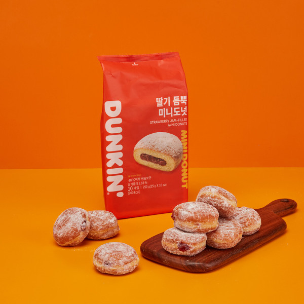 던킨도너츠 딸기 듬뿍 미니도넛 30개 (10eaX3봉)