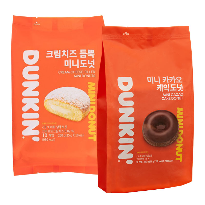 던킨도너츠 크림치즈 듬뿍 미니도넛 10개+미니 카카오 케익도넛 10개 (총 20개)
