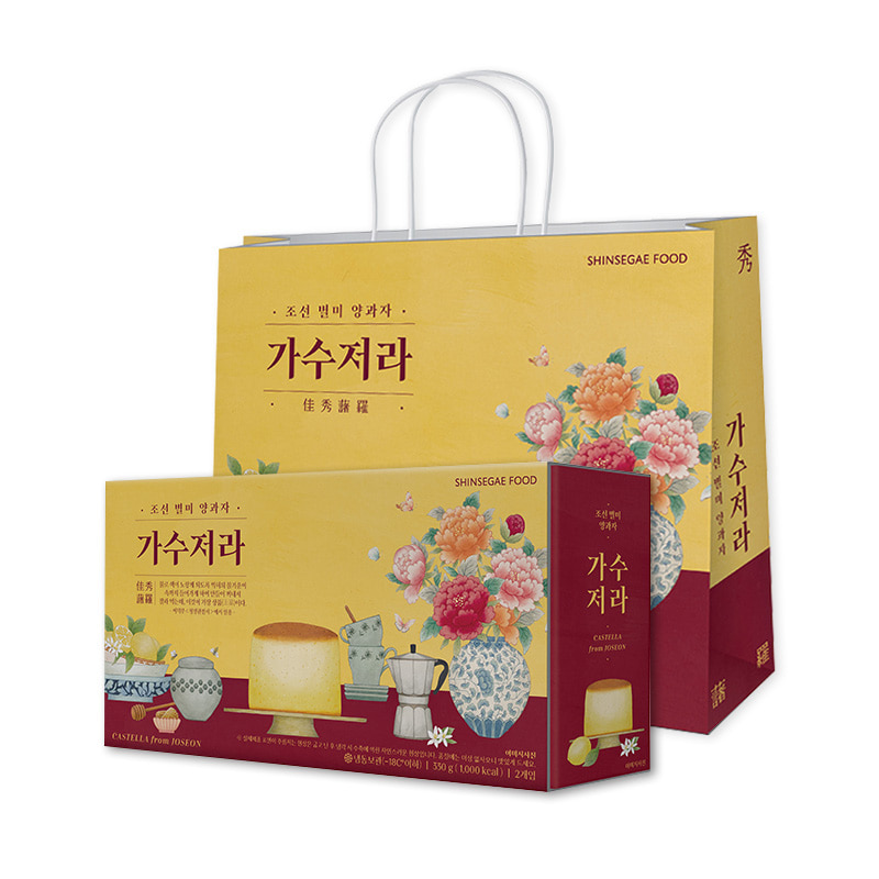 신세계푸드 조선별미양과자 가수저라 2입 330g(쇼핑백 증정)