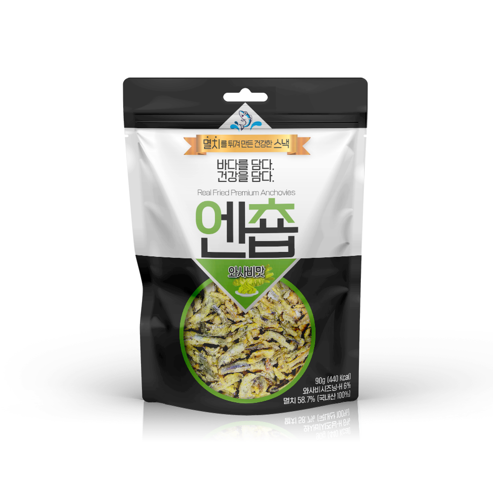 [무풍지대] 엔춉 국내산 멸치튀김 스낵 와사비맛/칠리맛 골라담기